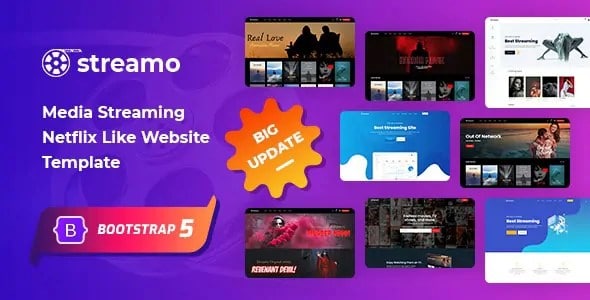Streamo-media-streaming-app-site-bootstrap-5-template Jpg