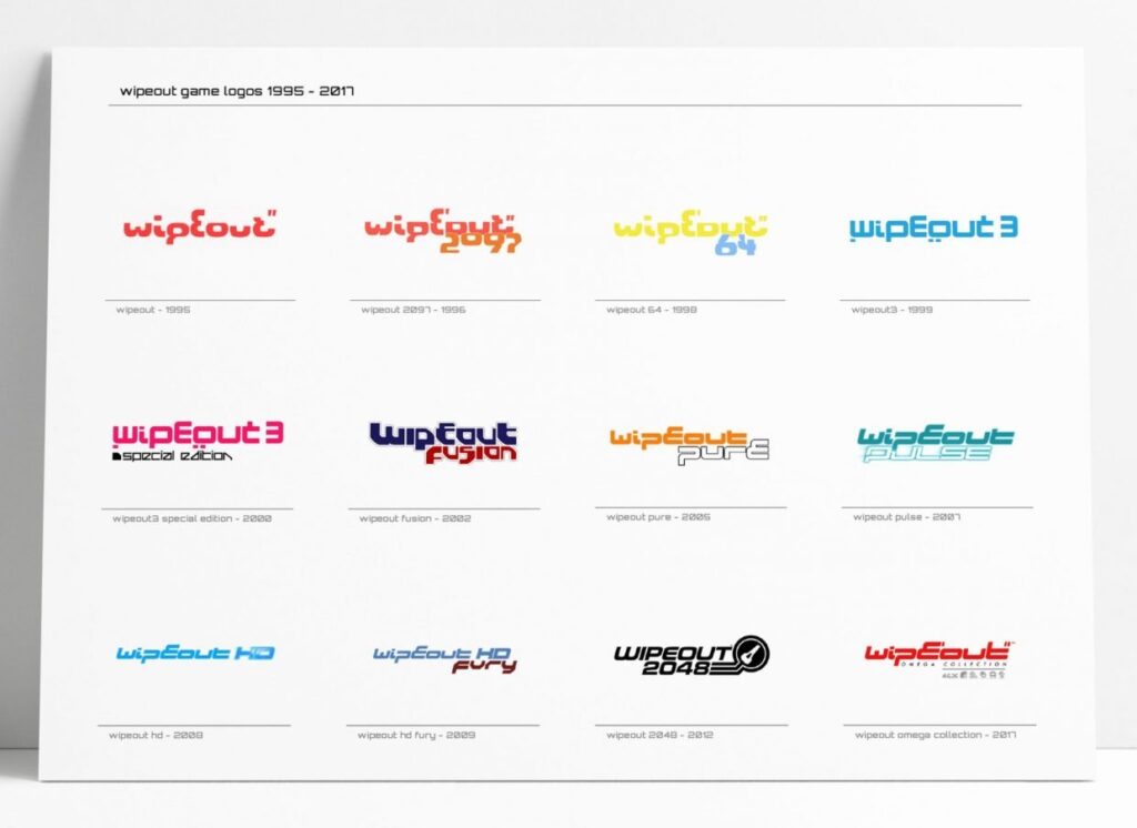Wipeout Game Logo Designs 1995 2017 Scaled